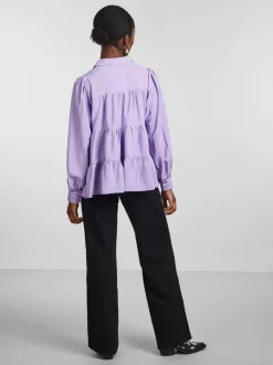 Y.A.S NAISTEN PUSERO YASPALA LS SHIRT S. NOOS Vaalea Lila