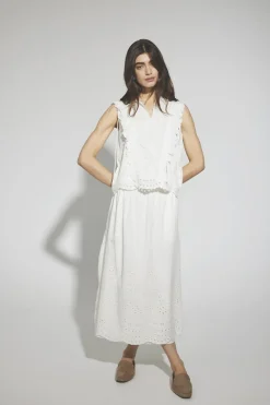 Y.A.S naisten toppi, YASLUMA SL TOP S Valkoinen