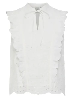 Y.A.S naisten toppi, YASLUMA SL TOP S Valkoinen