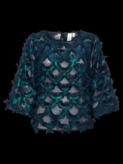 Y.A.S naisten toppi, YASPAZILLA 3/4 TOP Navy Blazer